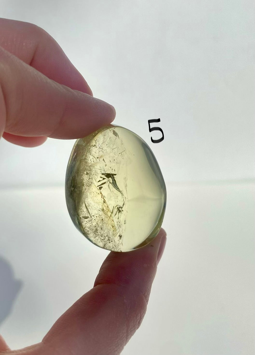 Citrine Palm Stone