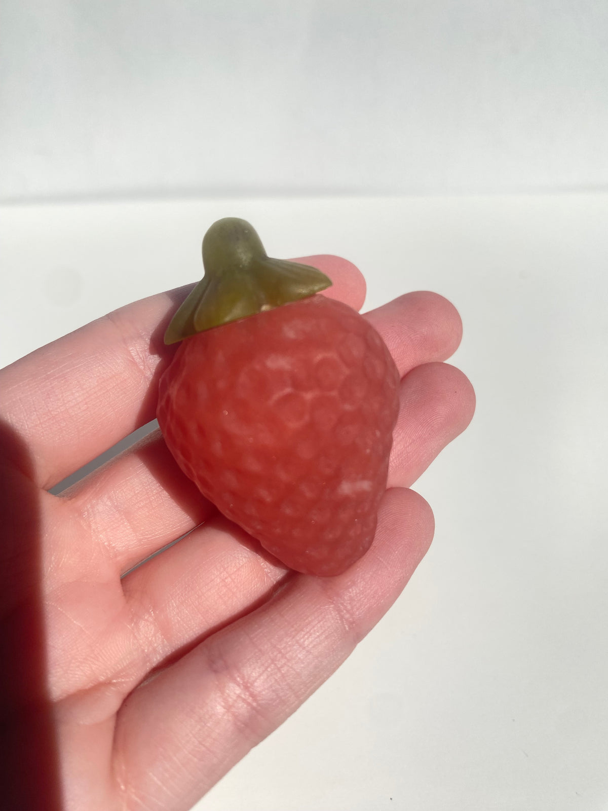 Strawberry Quartz Carving