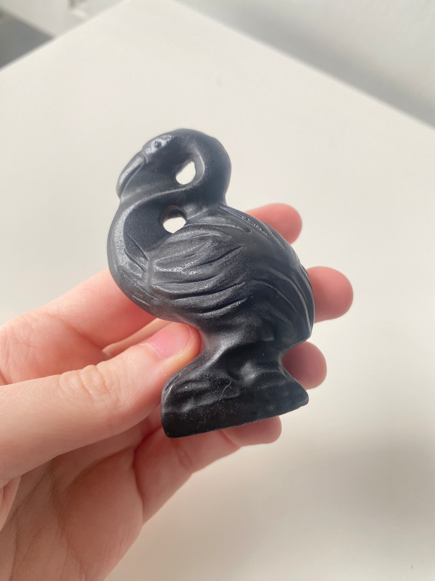 Black Obsidian Flamingo