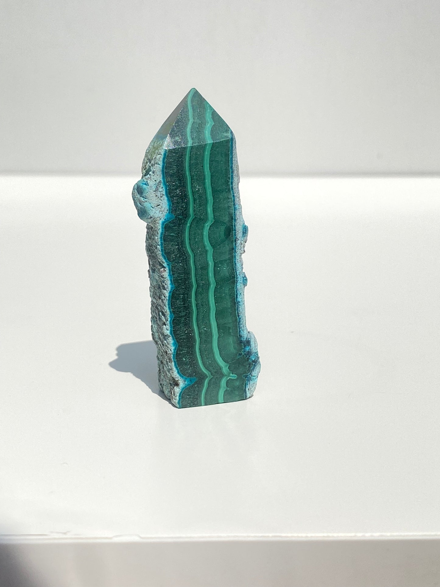 Chrysocolla & Malachite Tower