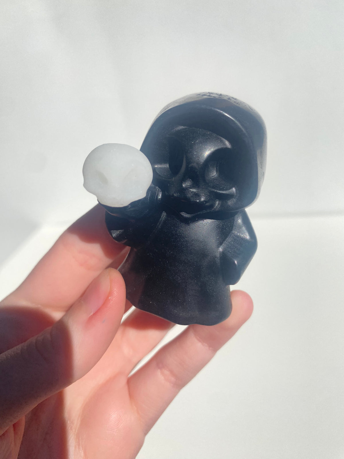 Grim Reaper Crystal Carving