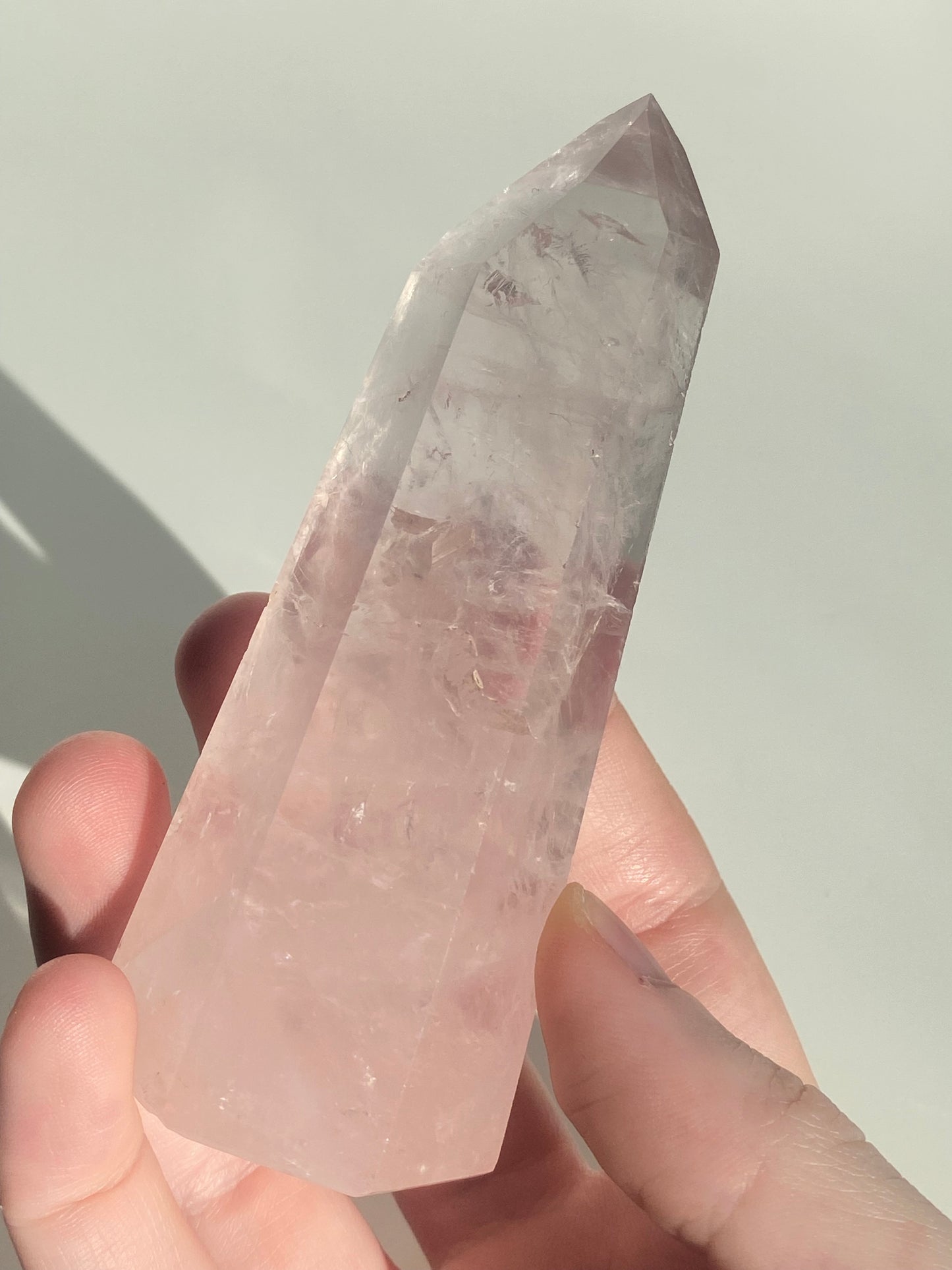 Large Rose Quartz Tower