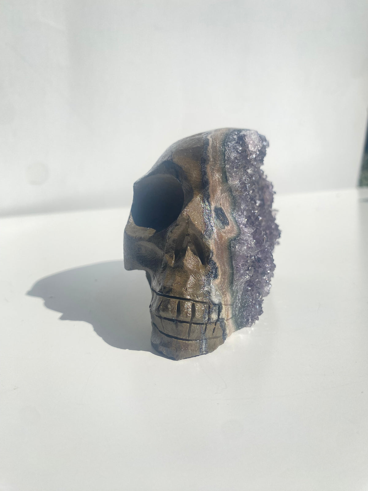 XL Druzy Amethyst Skull