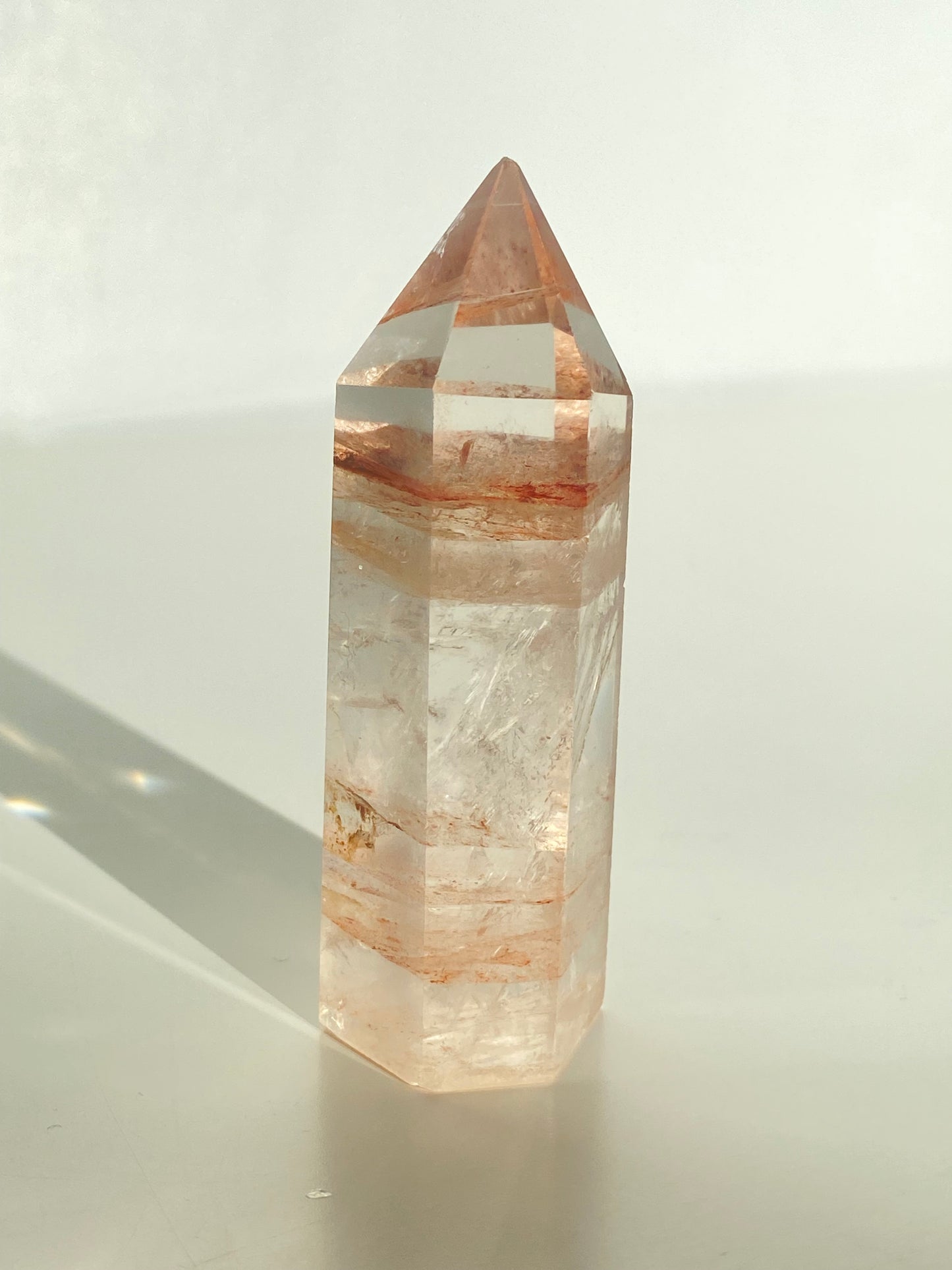 Clear Fire Quartz Tower