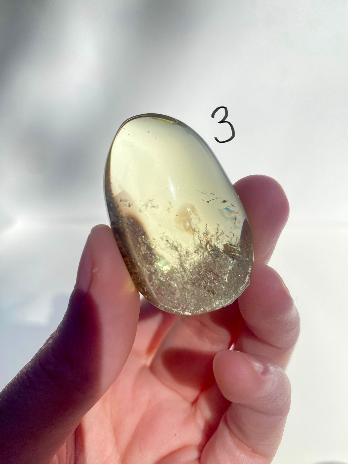 Citrine Palm Stone