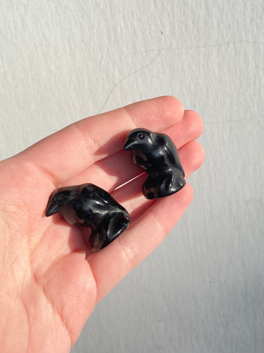 Mini Obsidian Raven