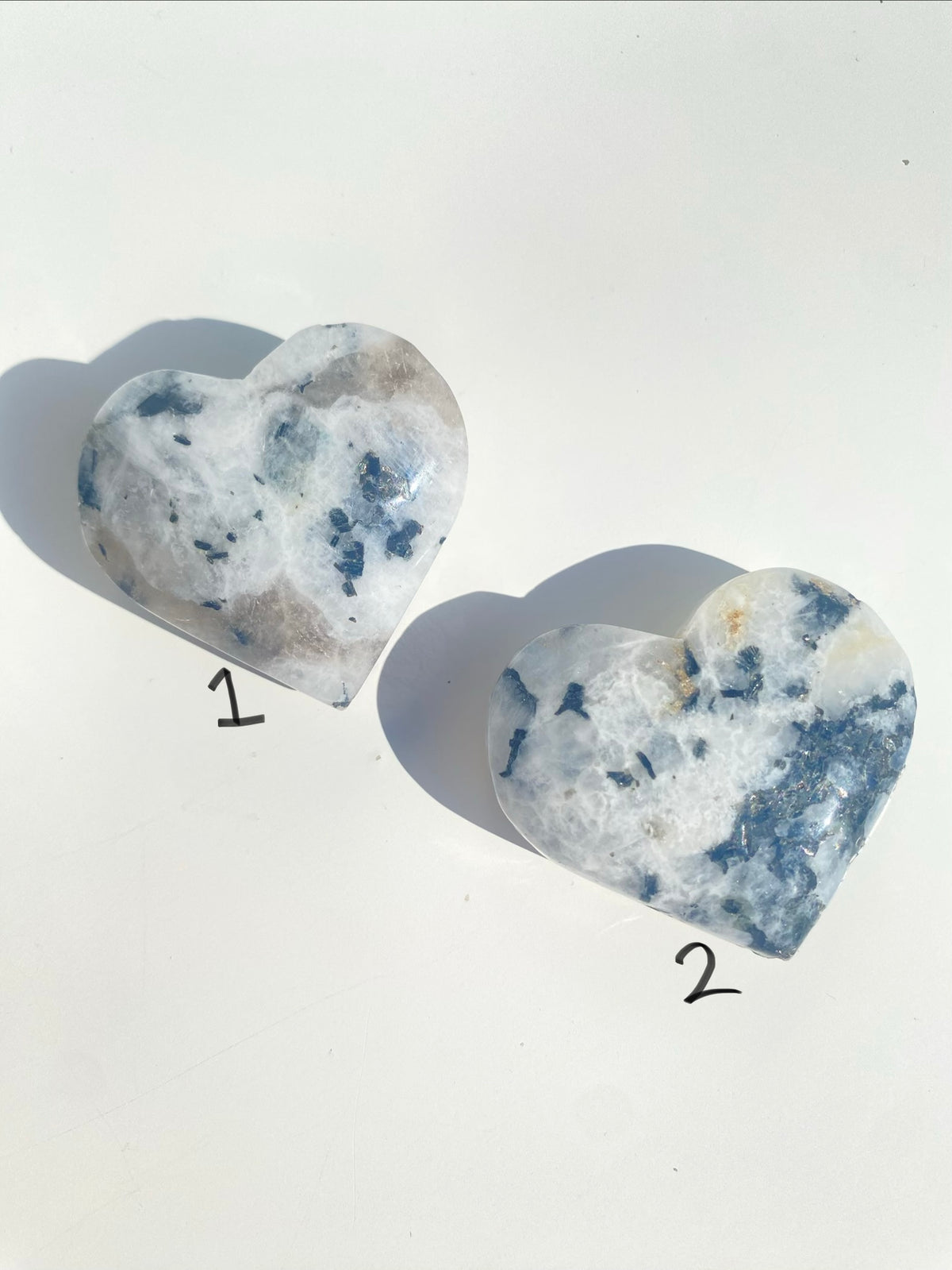 Rainbow Moonstone Heart