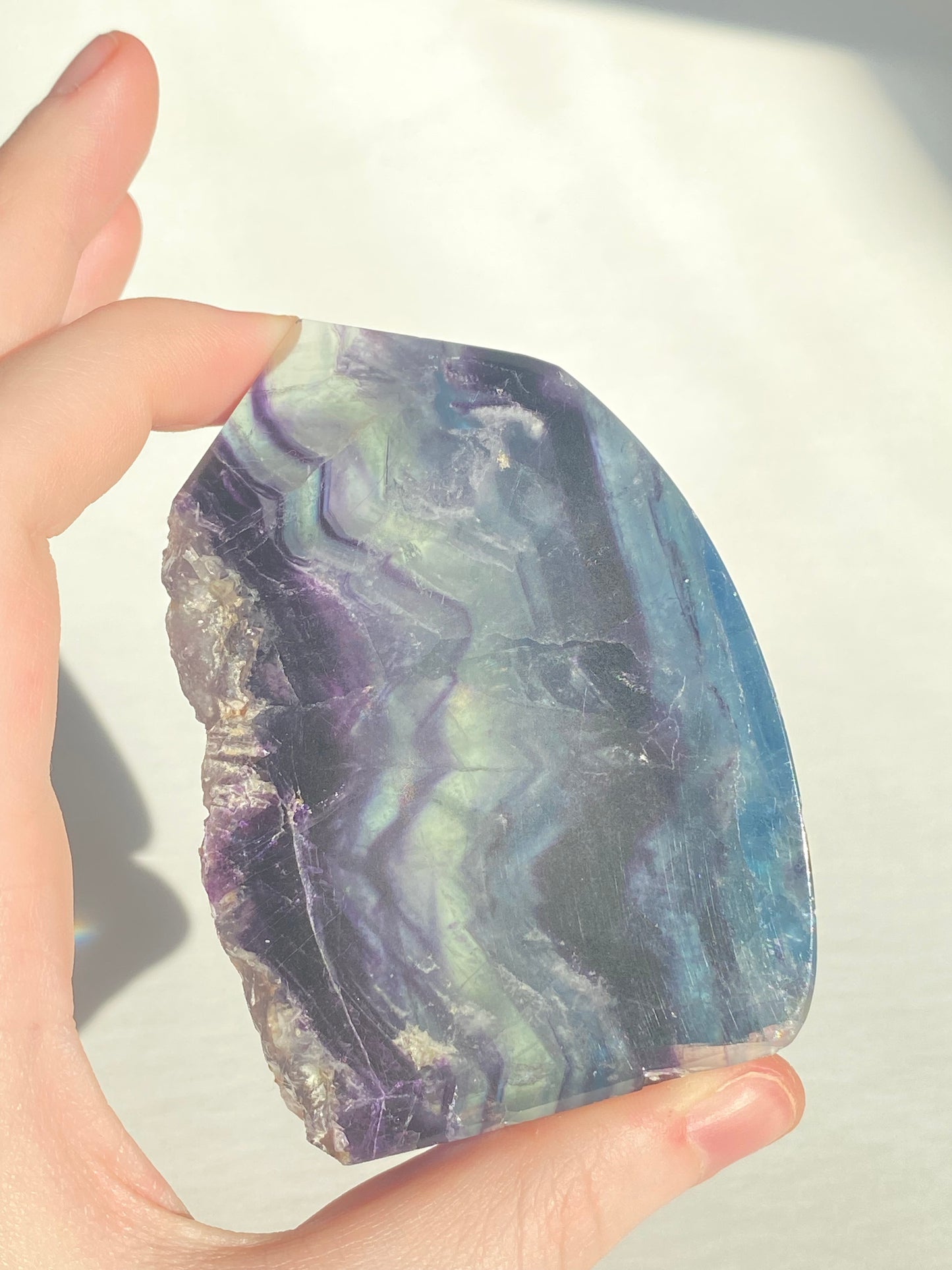 Raw Rainbow Fluorite Tower