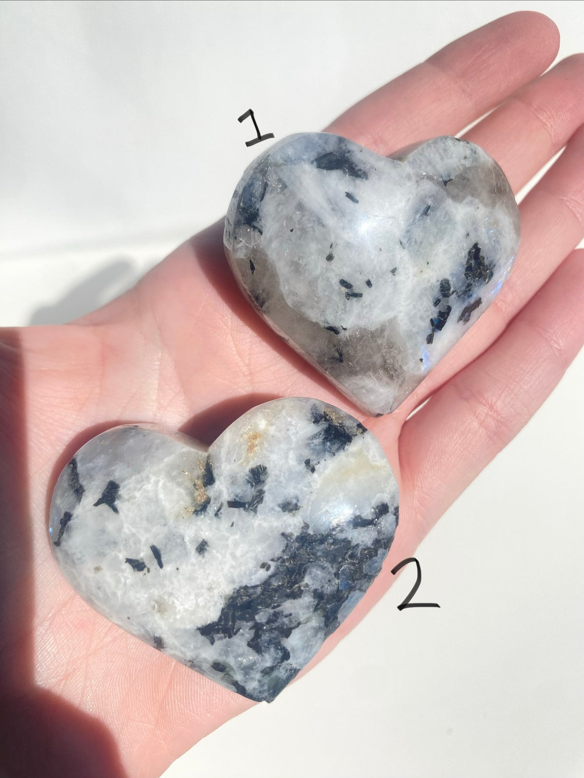 Rainbow Moonstone Heart