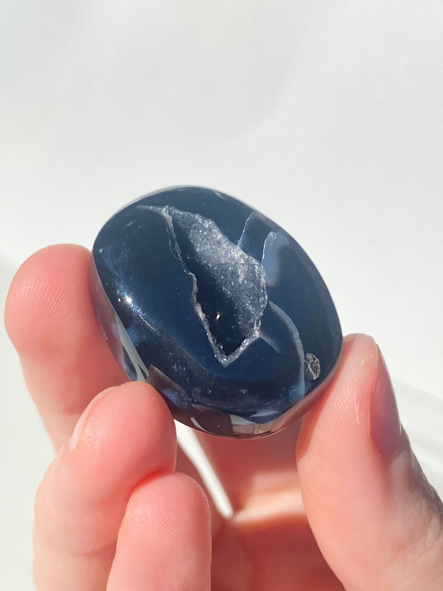 Druzy Black Agate Tumble