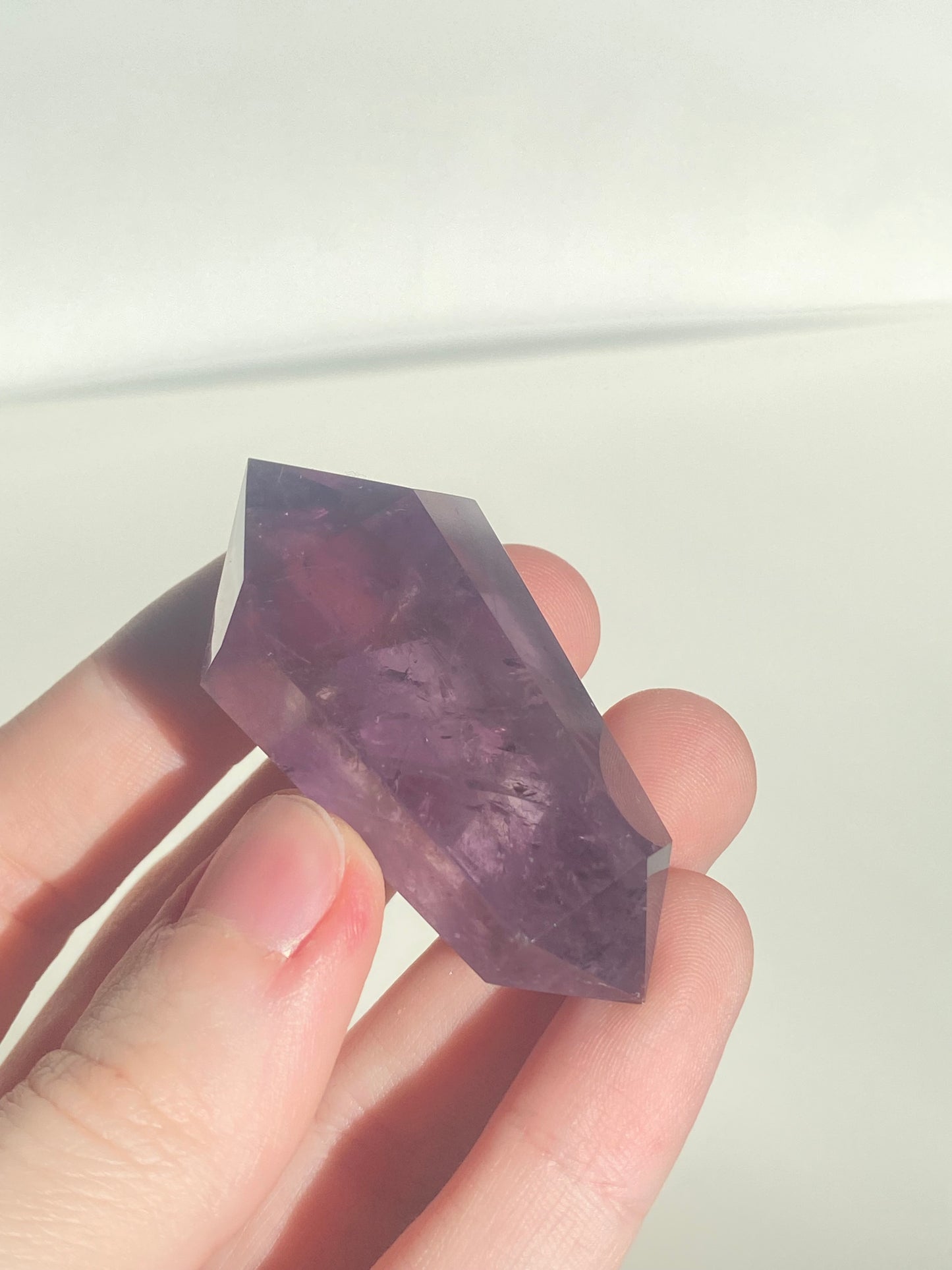 Double Tourmalated Amethyst