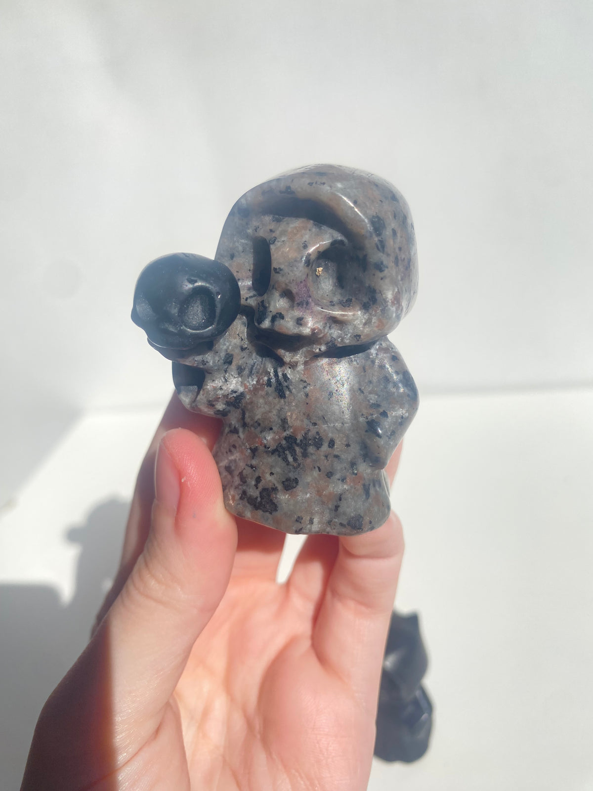 Grim Reaper Crystal Carving