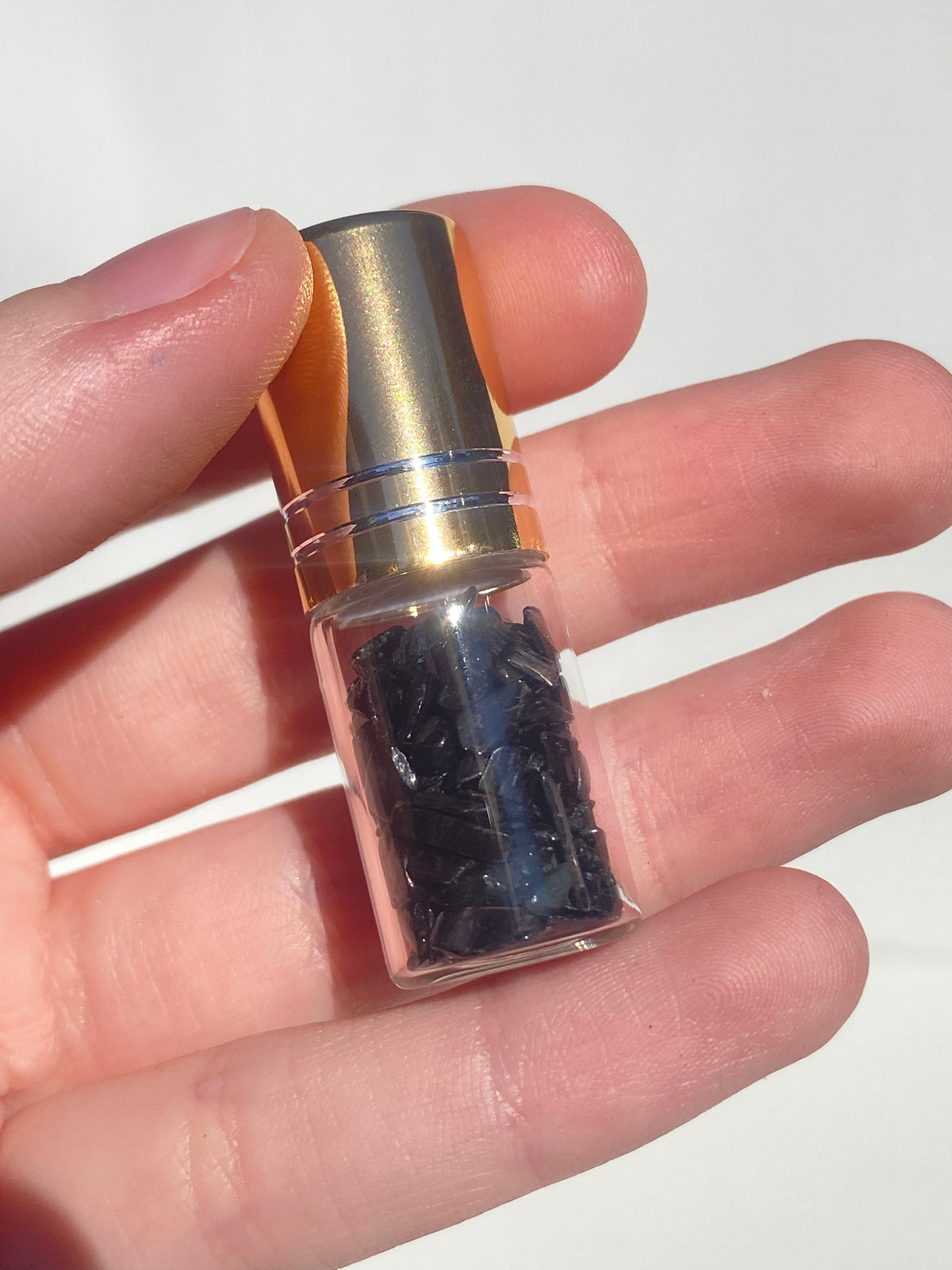 Roller Perfume Bottle Crystal Chips