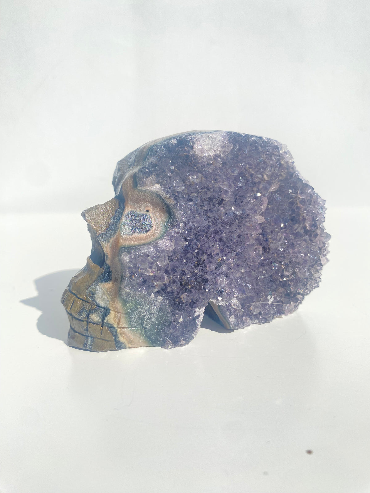 XL Druzy Amethyst Skull