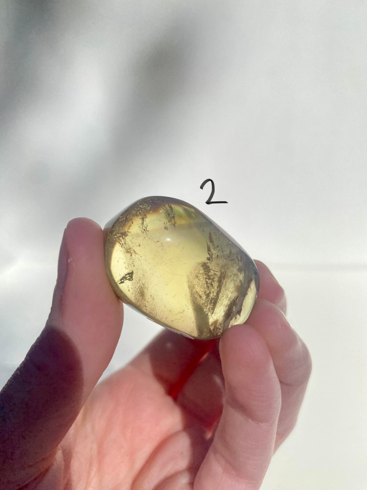 Citrine Palm Stone