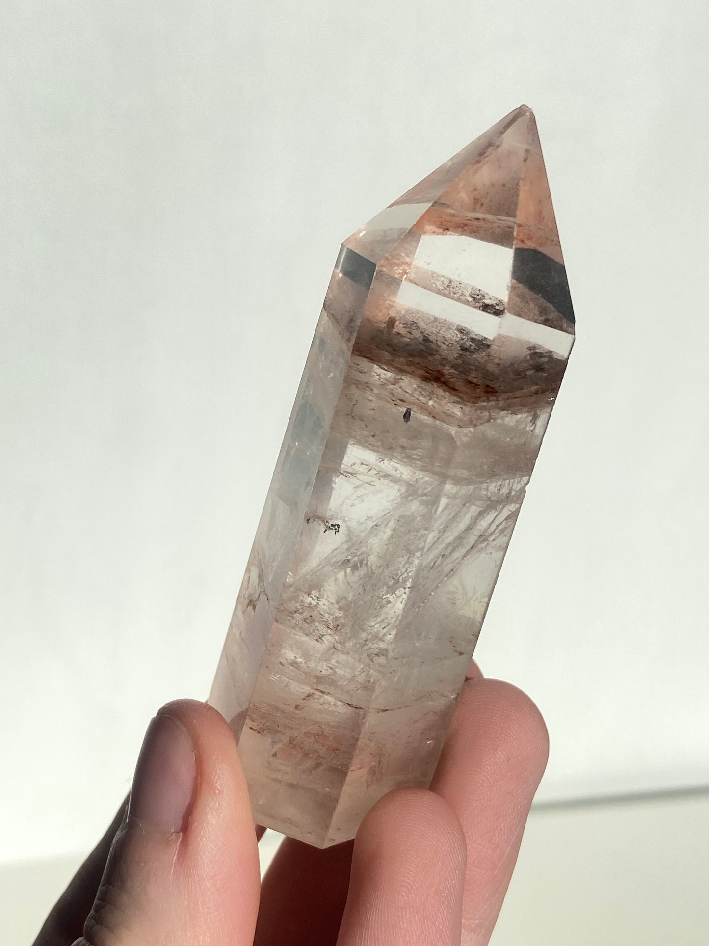Clear Fire Quartz Tower