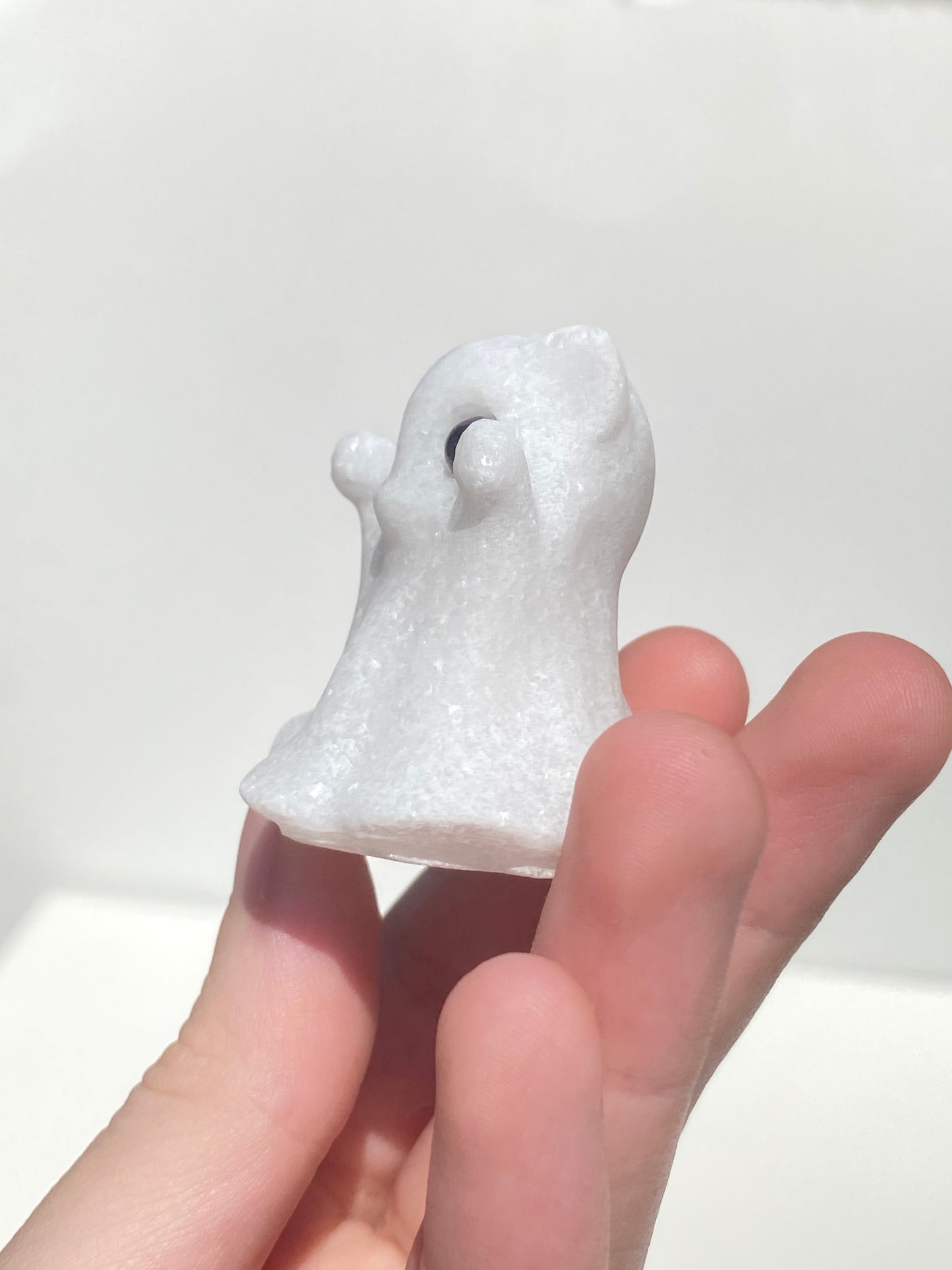 White Calcite Ghost Cat