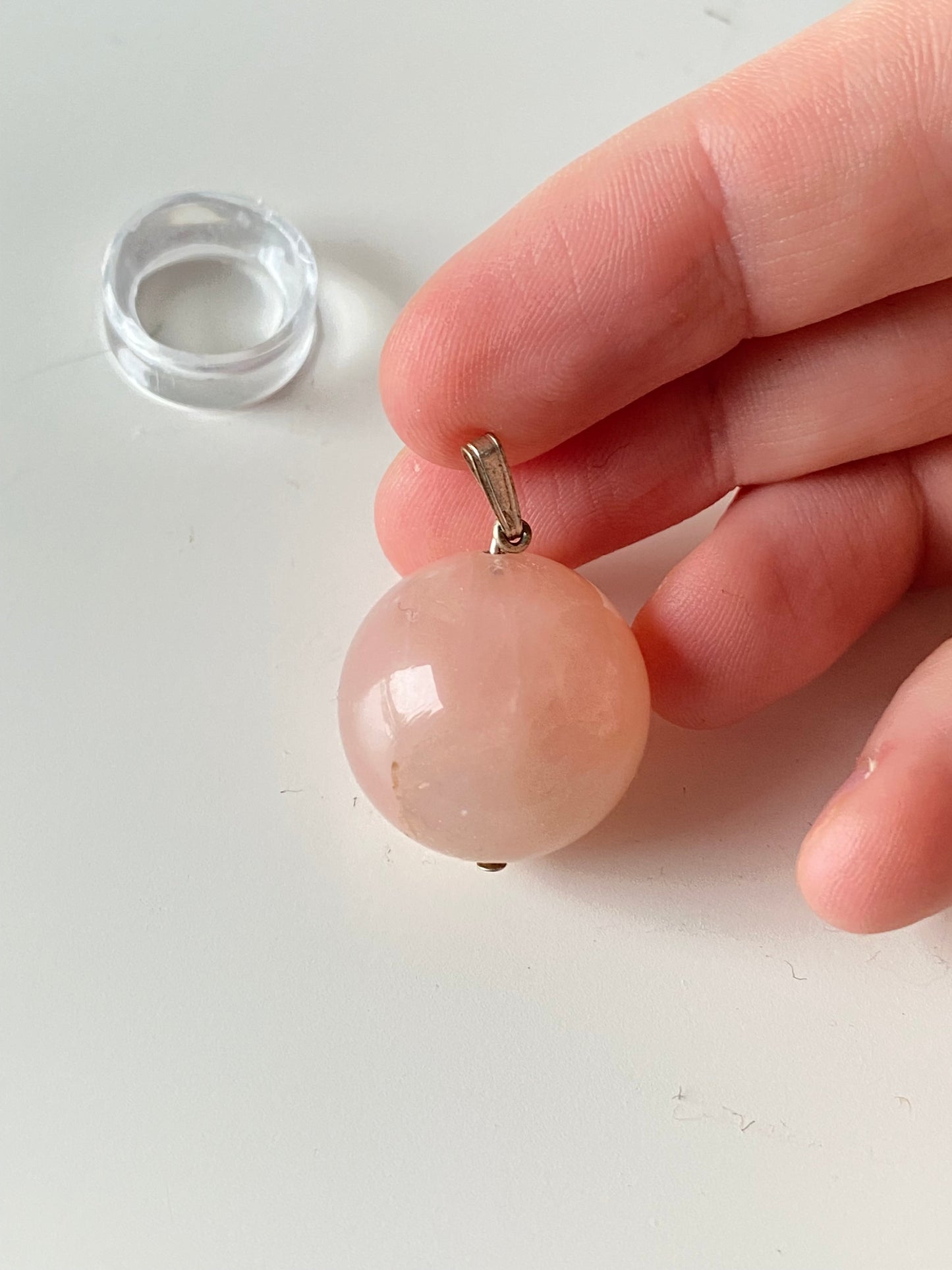 Rose Quartz Sphere Pendant