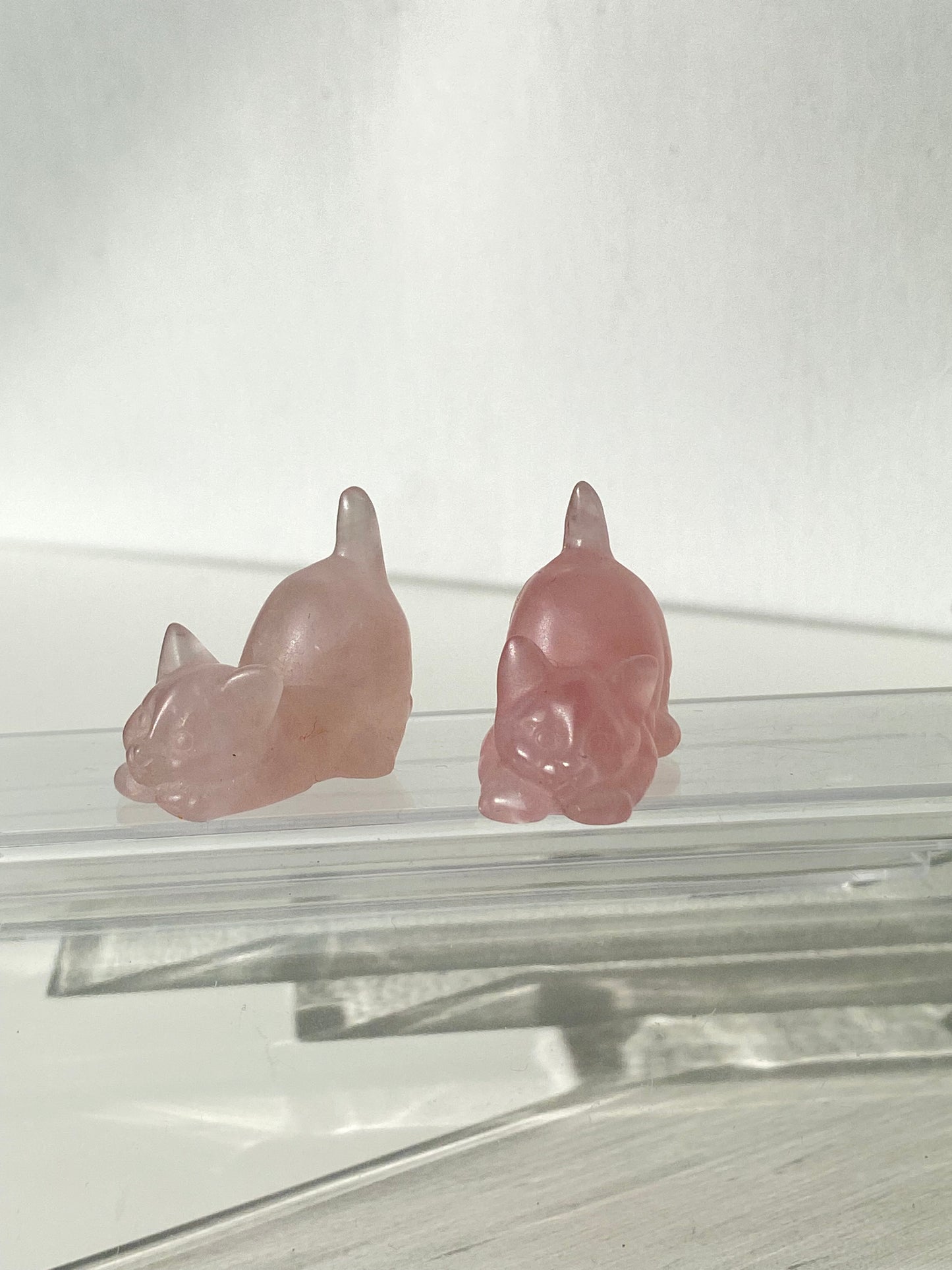 Mini Rose Quartz Cat