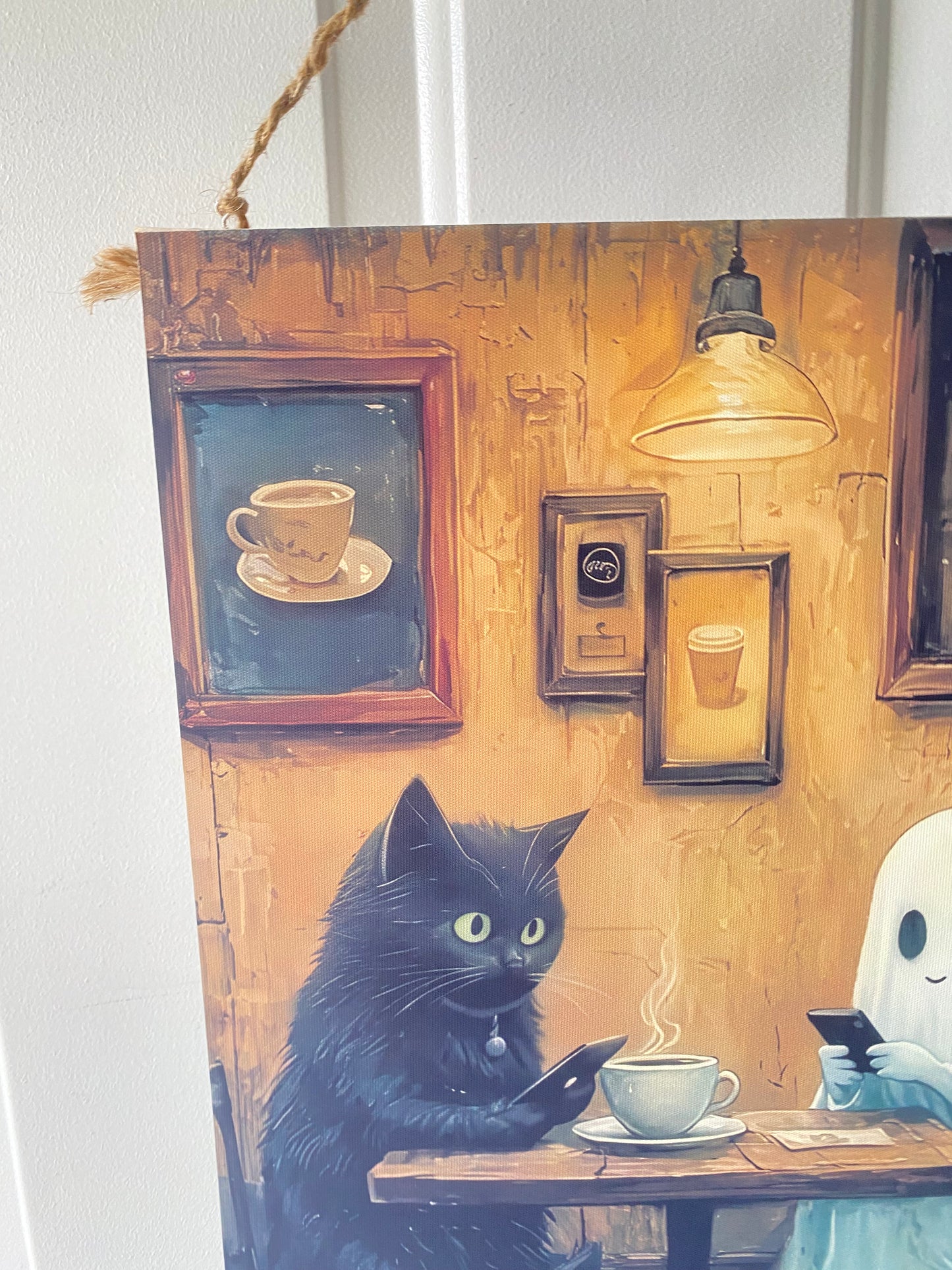 Cat Ghost Cafe Poster