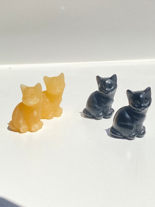 Sitting Crystal Cat