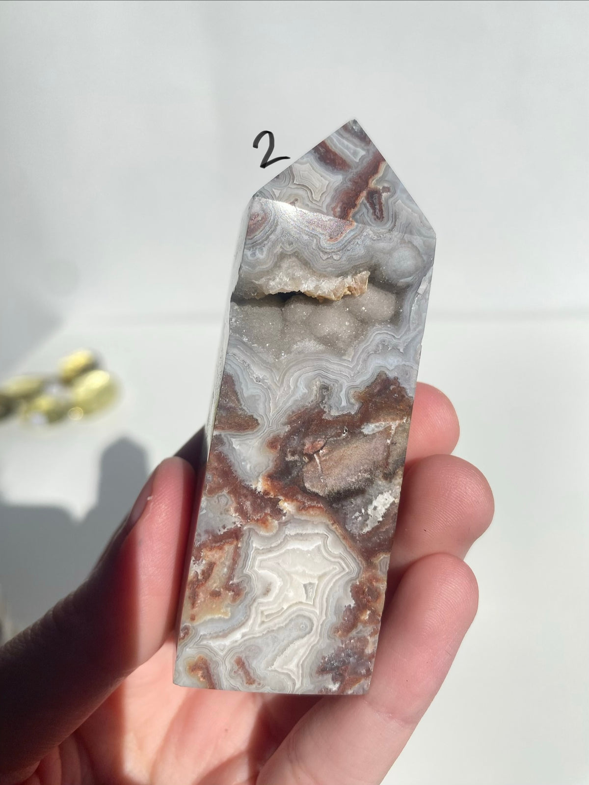 Crazy Lace Agate Tower