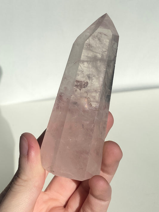 Large Rose Quartz Tower