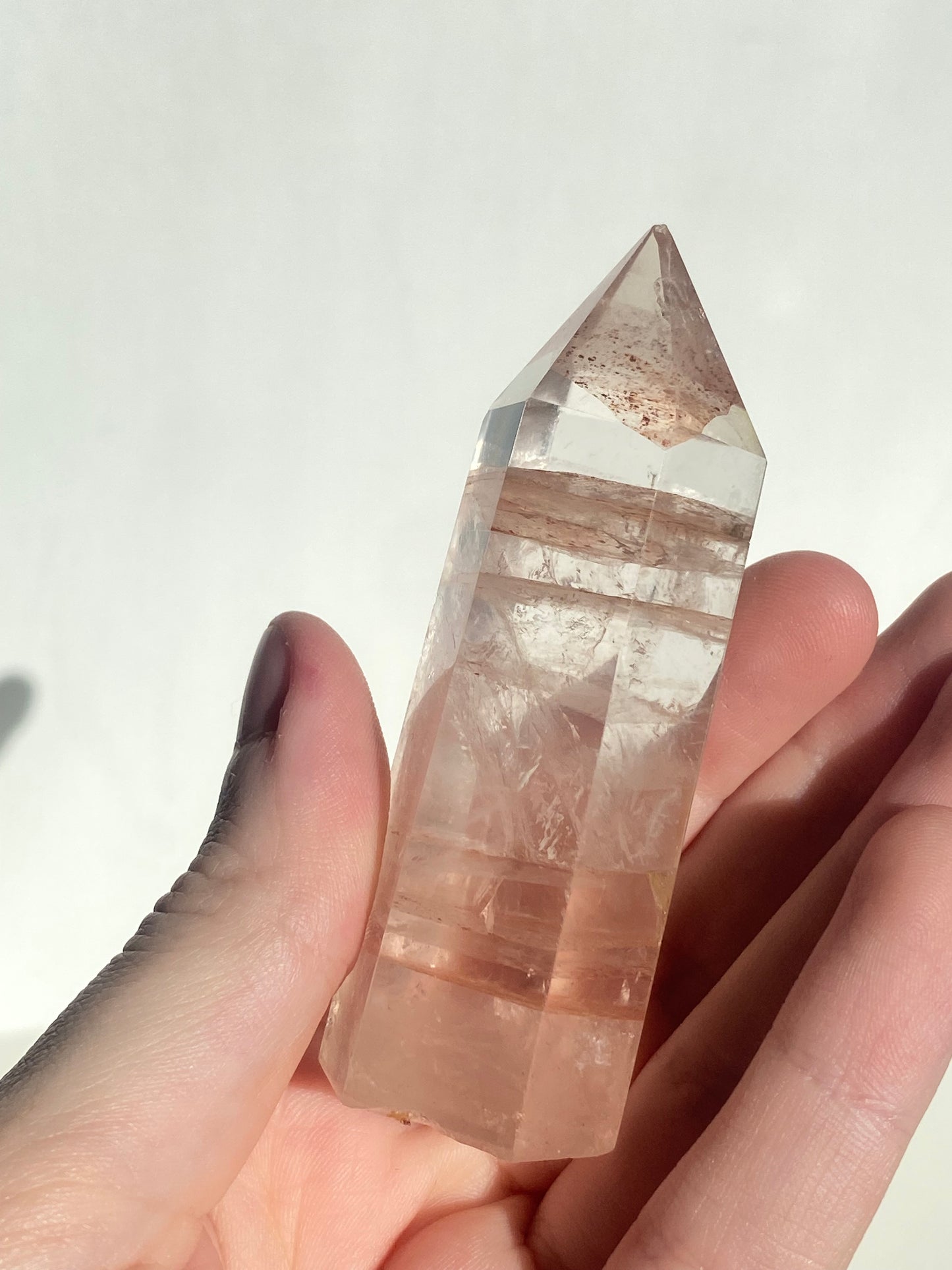 Clear Fire Quartz Tower