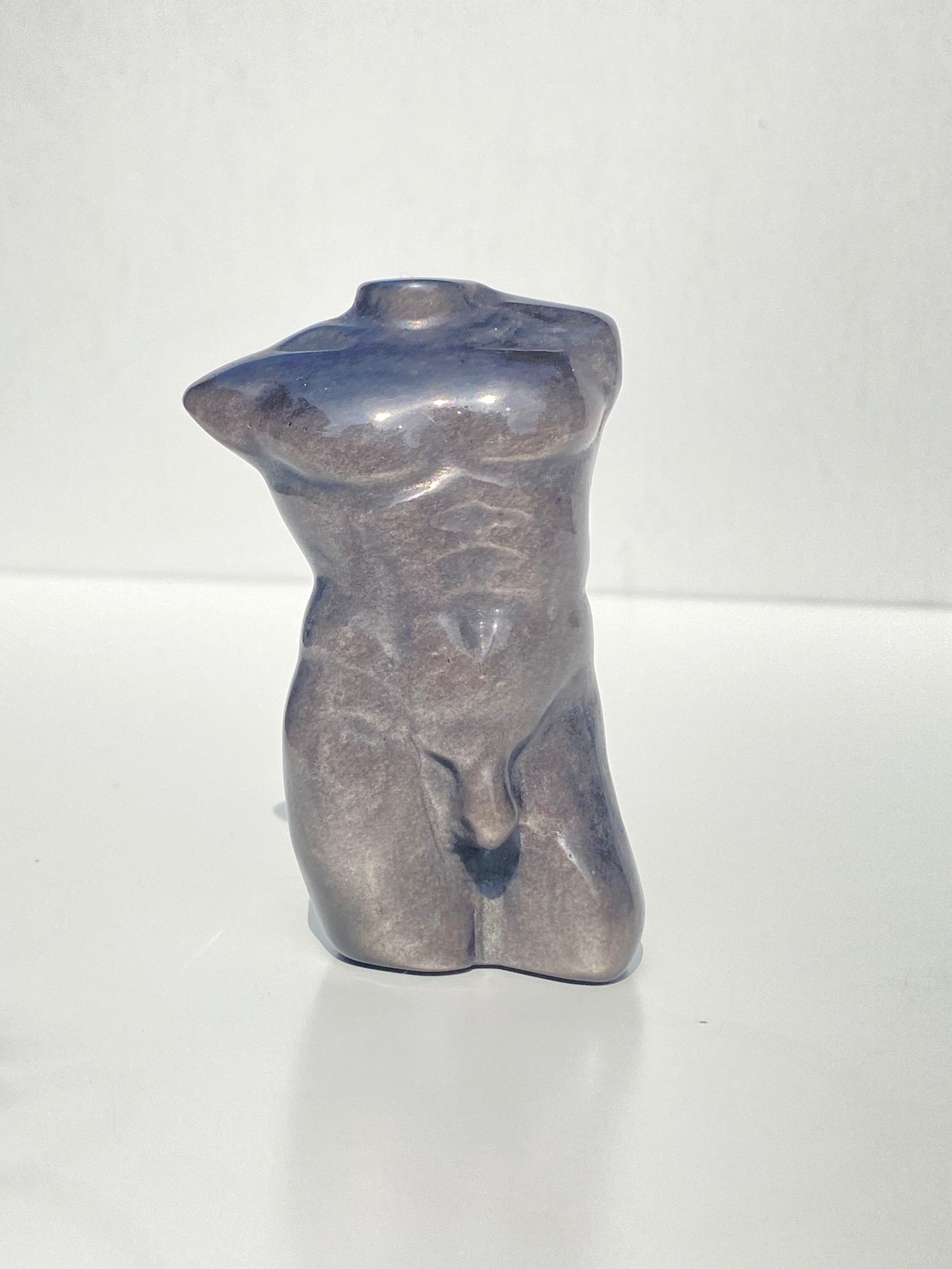 Silver Obsidian Bust