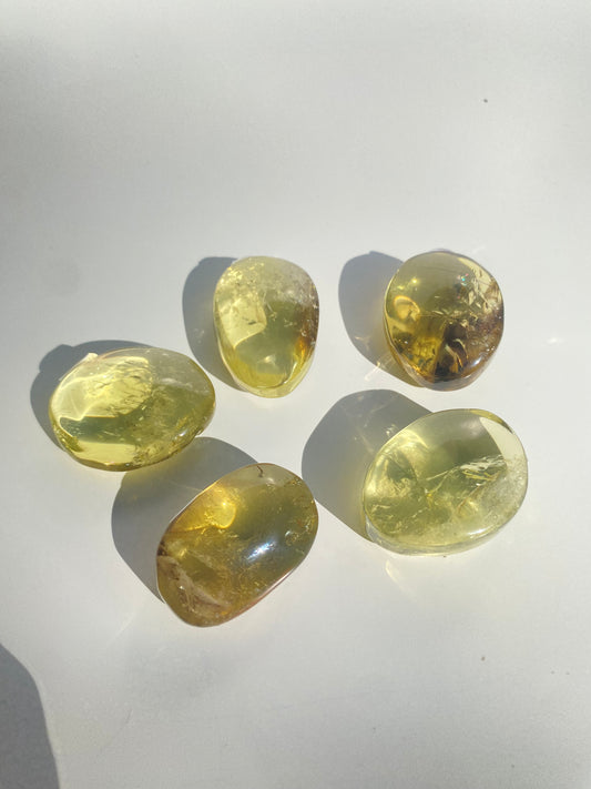 Citrine Palm Stone