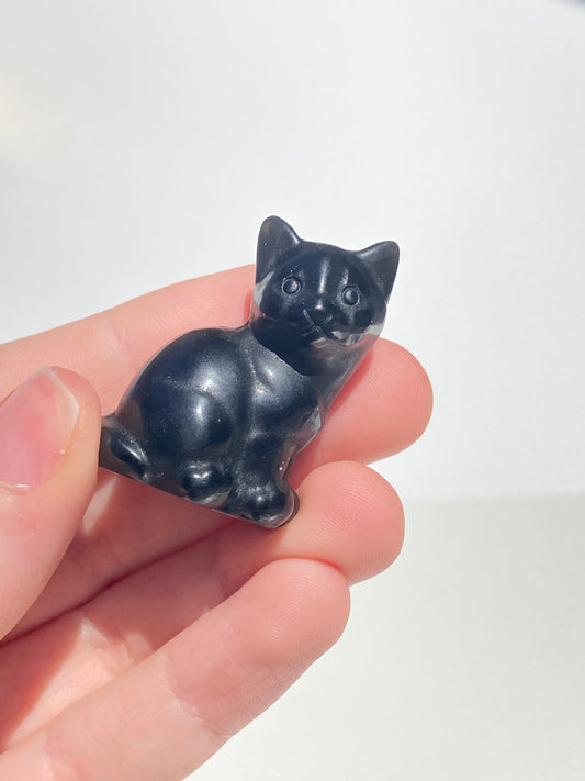 Sitting Crystal Cat