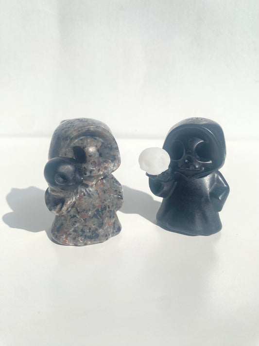 Grim Reaper Crystal Carving
