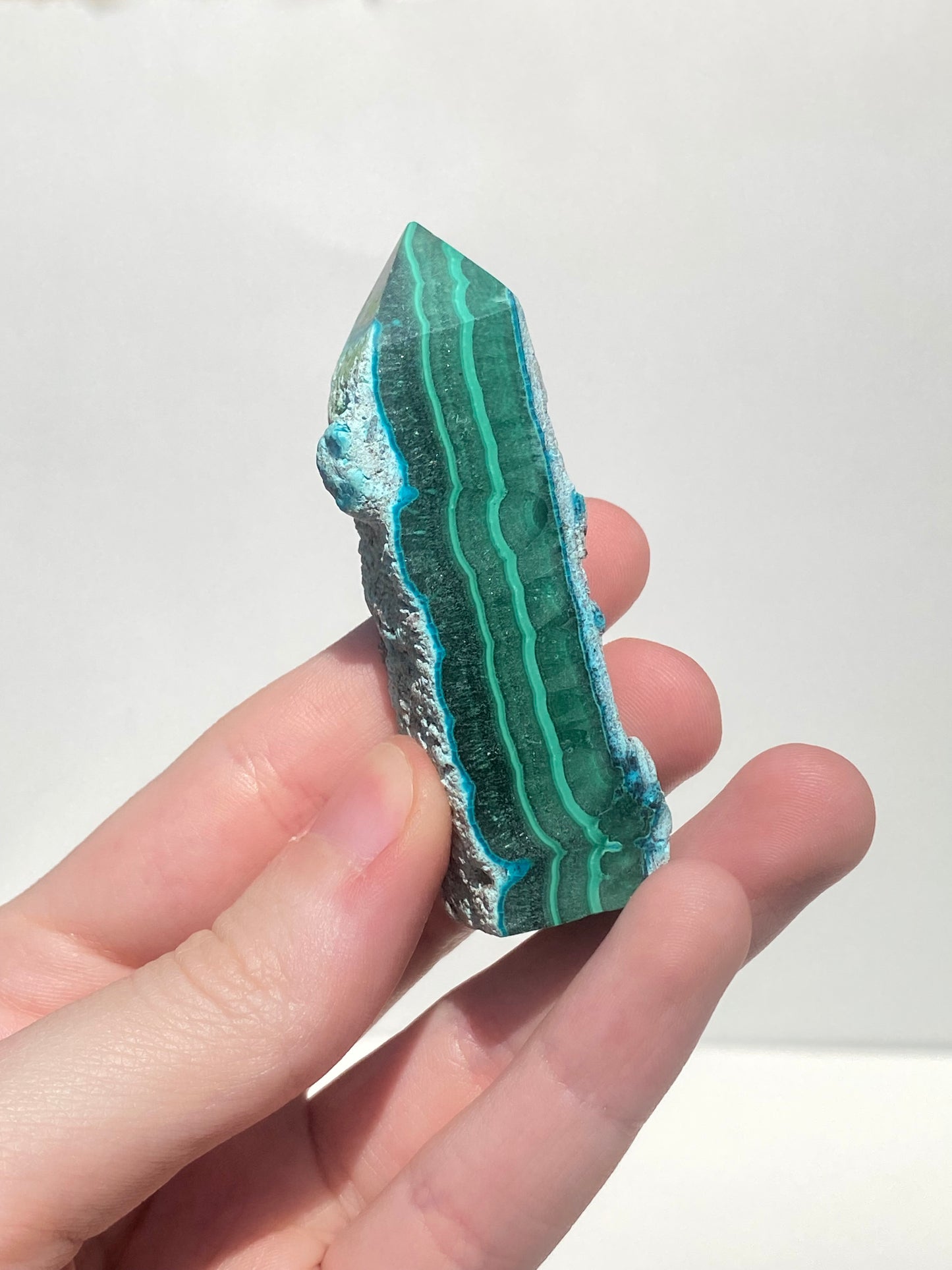 Chrysocolla & Malachite Tower