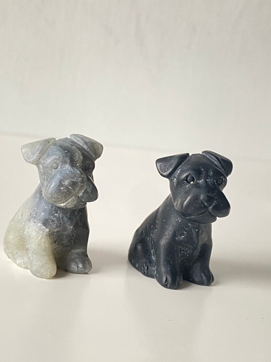 Schnauzer Dog Carving