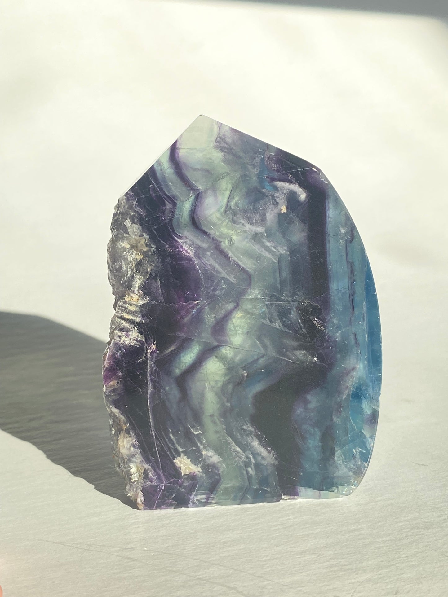 Raw Rainbow Fluorite Tower