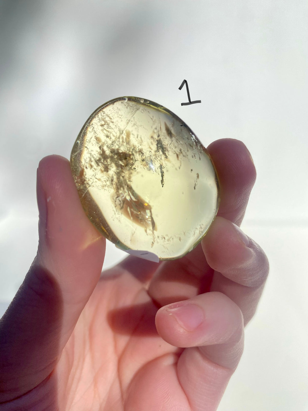 Citrine Palm Stone