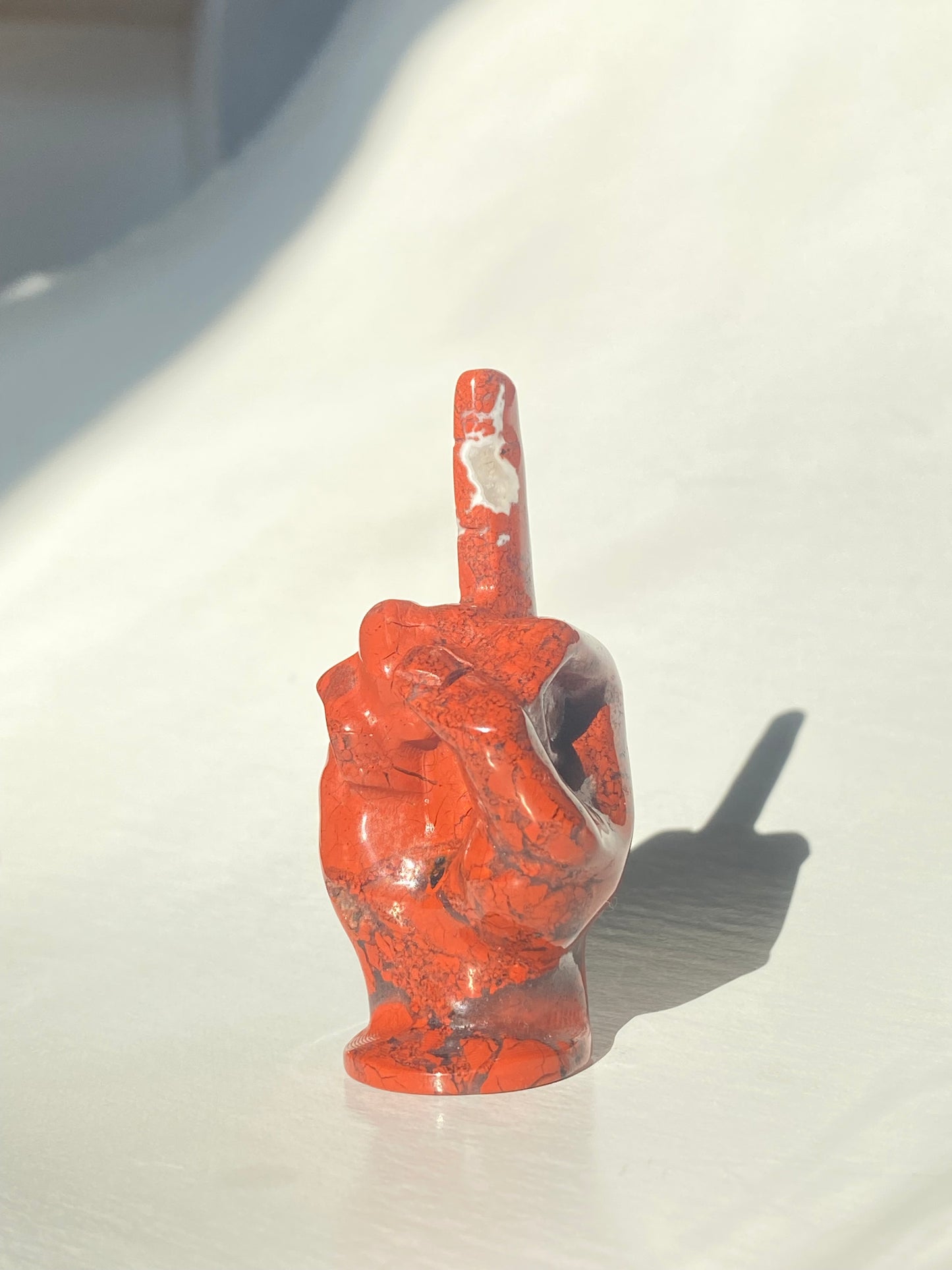 Red Jasper Middle Finger