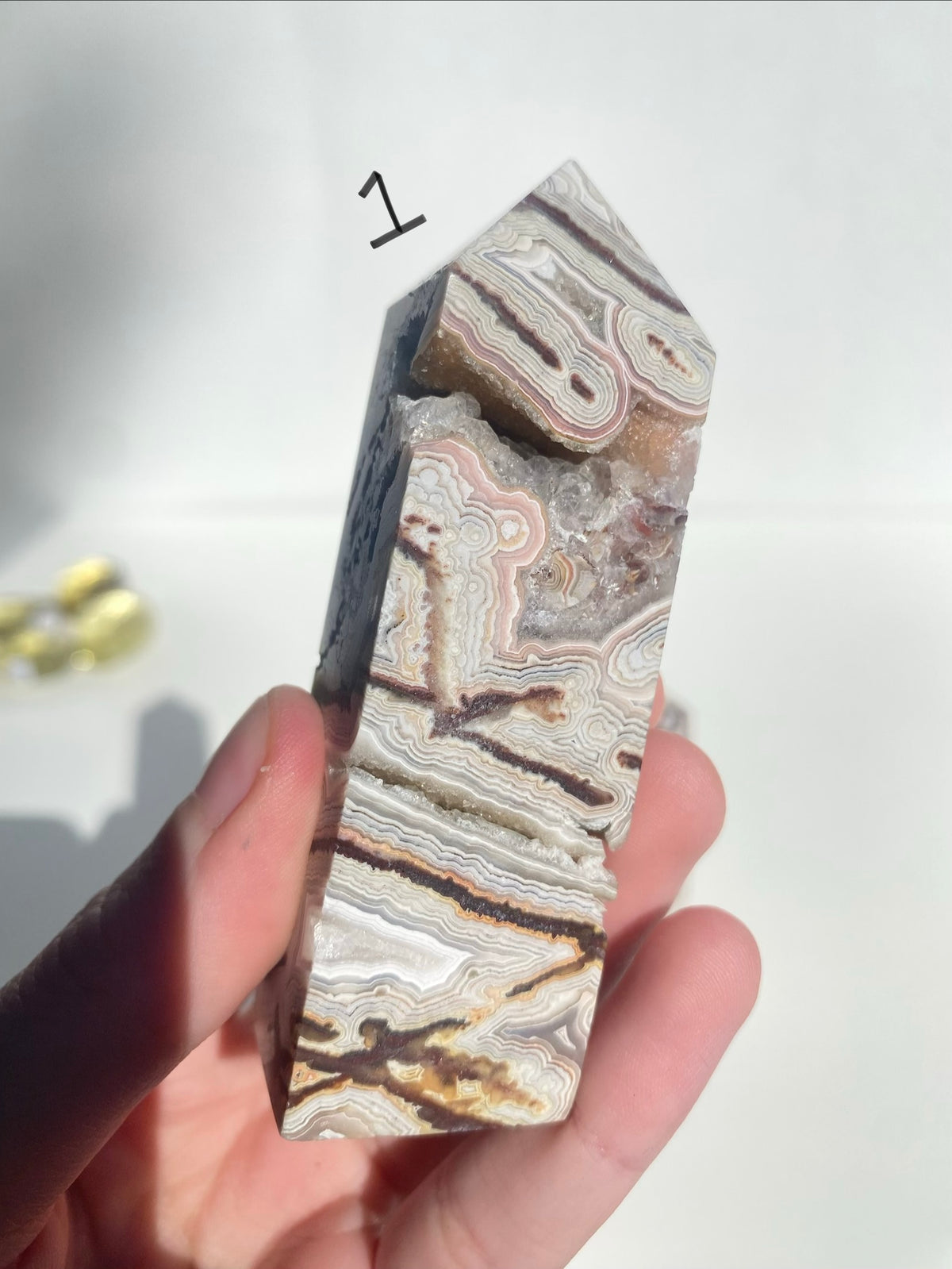 Crazy Lace Agate Tower