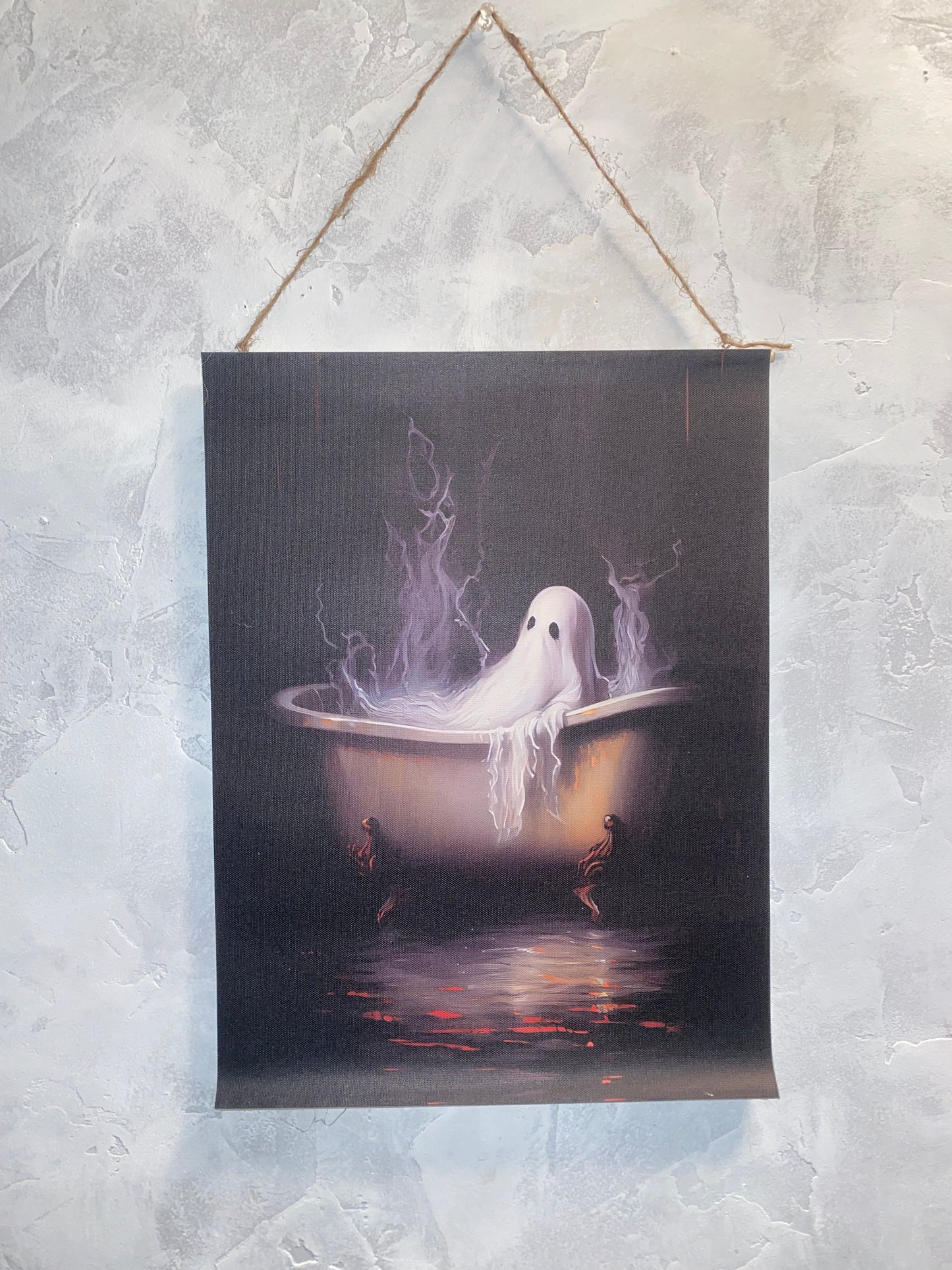 Bath Tub Ghost Poster