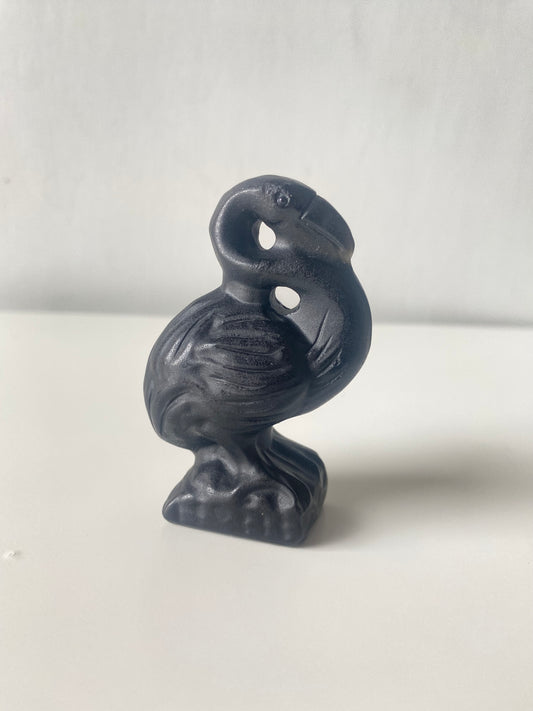 Black Obsidian Flamingo
