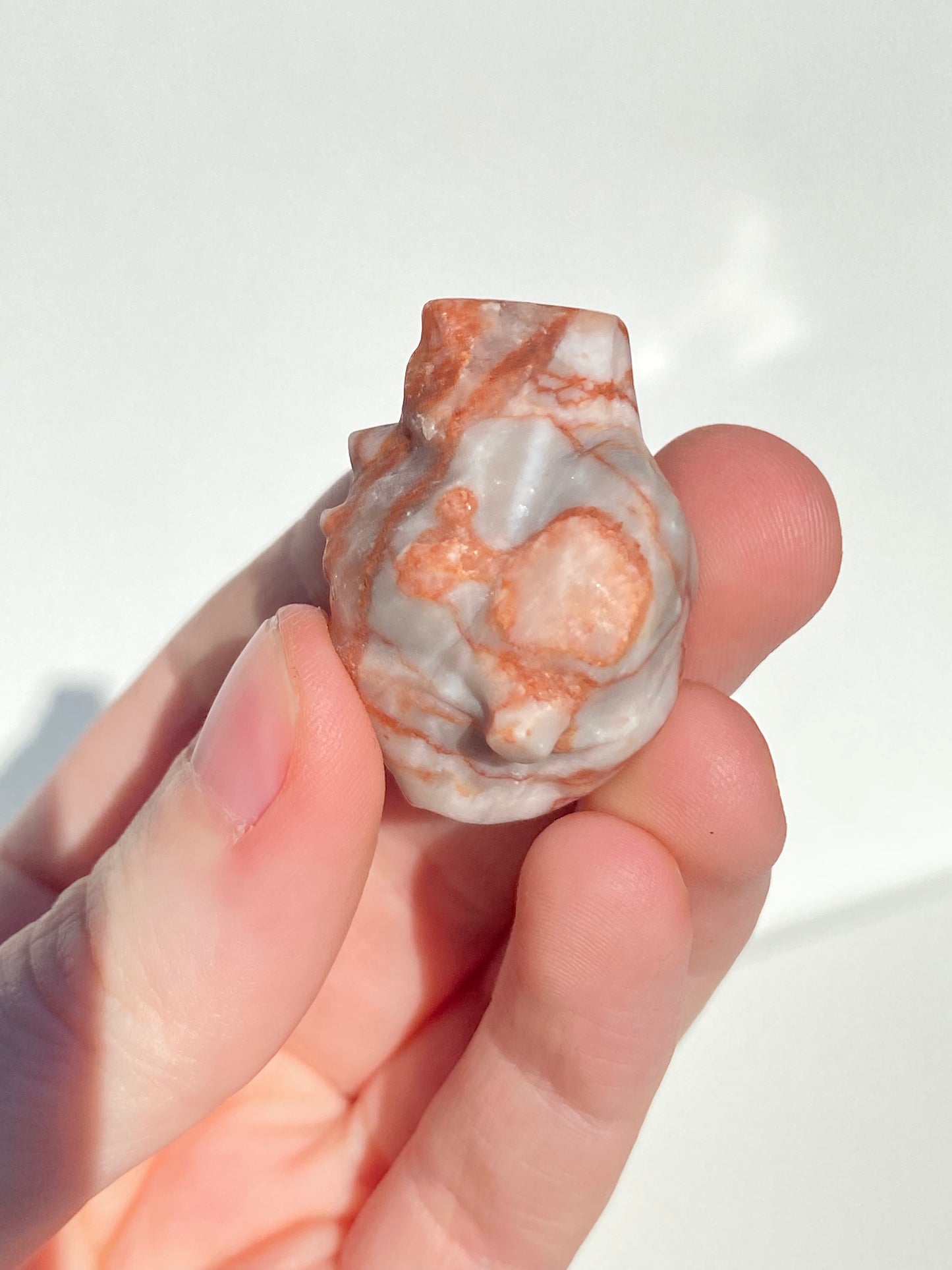 Red Vein Jasper Heart