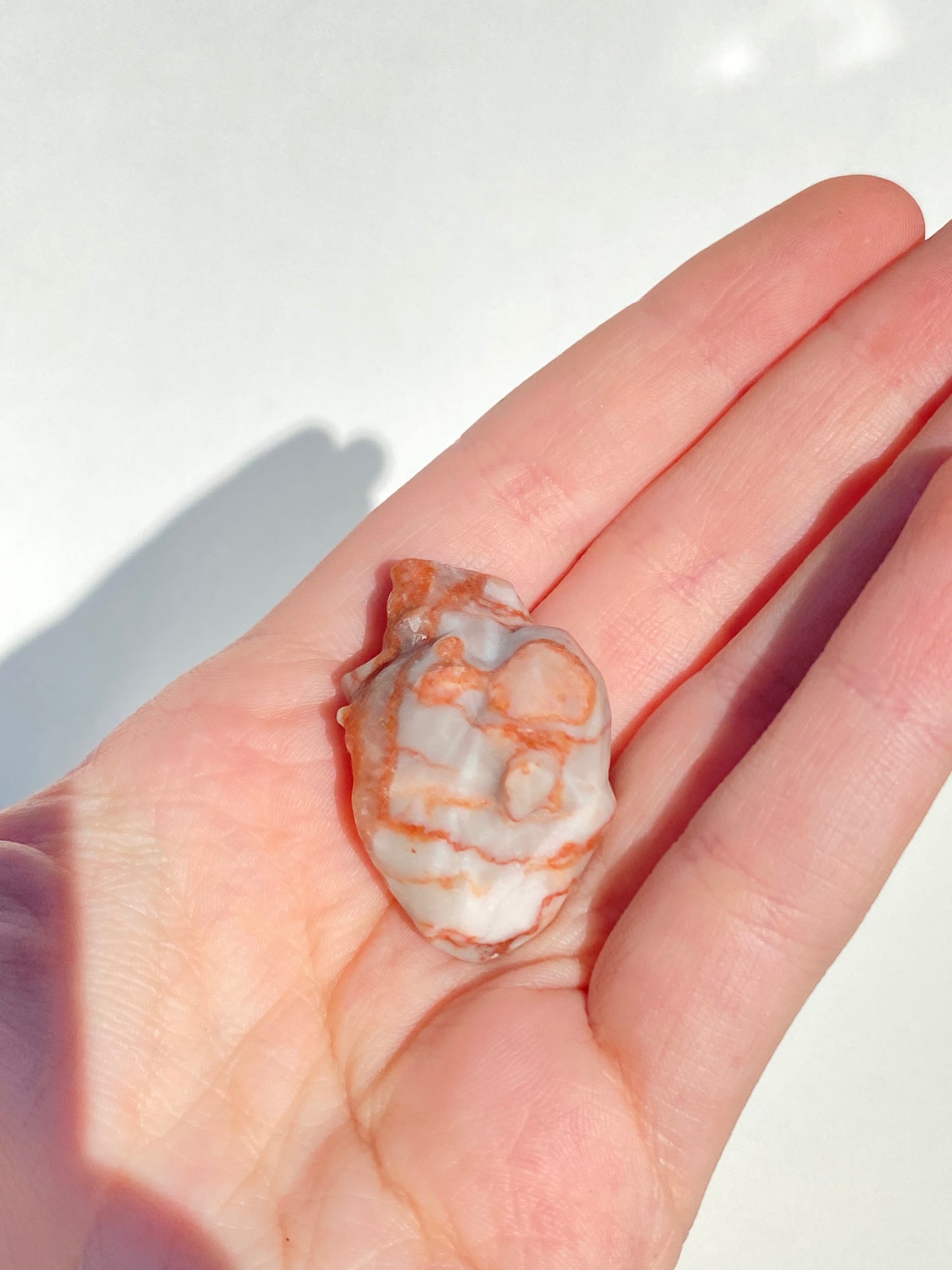 Red Vein Jasper Heart