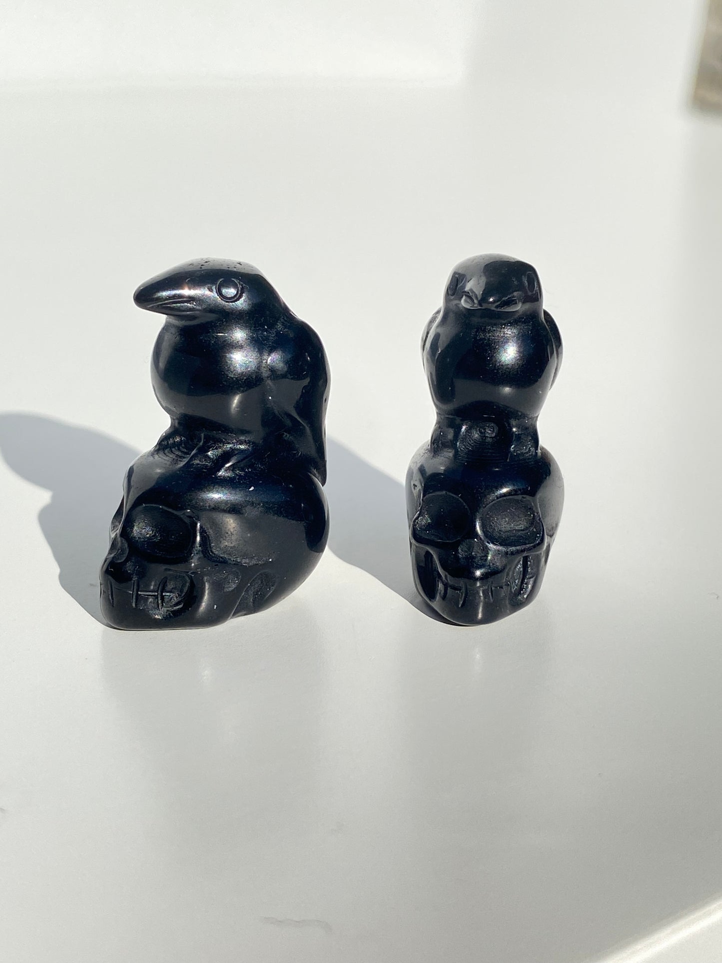 Obsidian Raven Skull